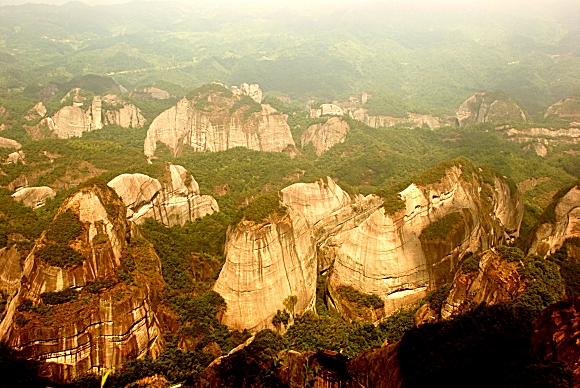 Hunan Langshan Danxia National Park in Xinning Hunan Langshan Danxia National Park in Xinning