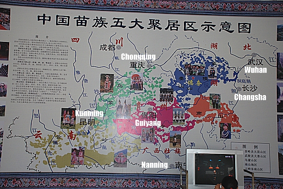 Siedlungsgebieten der Miao Siedlungsgebieten der Miao