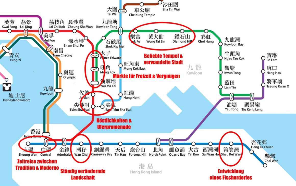 Wanderrouten in Hong Kong und Kowloon Wanderrouten in Hong Kong und Kowloon