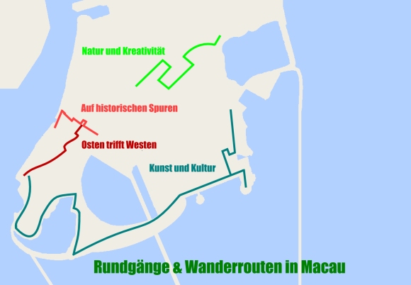 Macau Wanderrouten und Rundgänge
