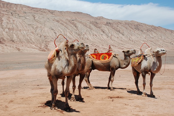 Flammende Berge in Turfan Flammende Berge in Turfan