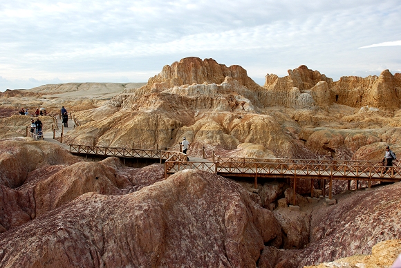 Yadan-Landschaft am Irtysch-Flusst