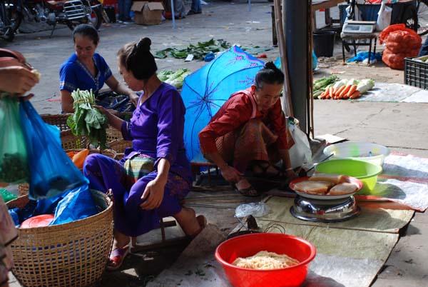 Markt in Ganlanna in Xishuangbanna