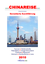 Reisekatalog Zubucherreisen 2010 Chinareise.com